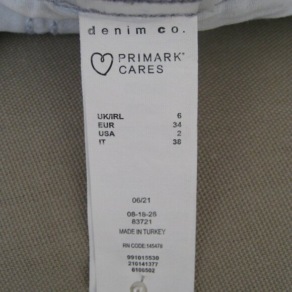 Checkered Straight Leg Slim Fit Denim Jeans, Women's Size 2, Blue - Picture 5 of 5